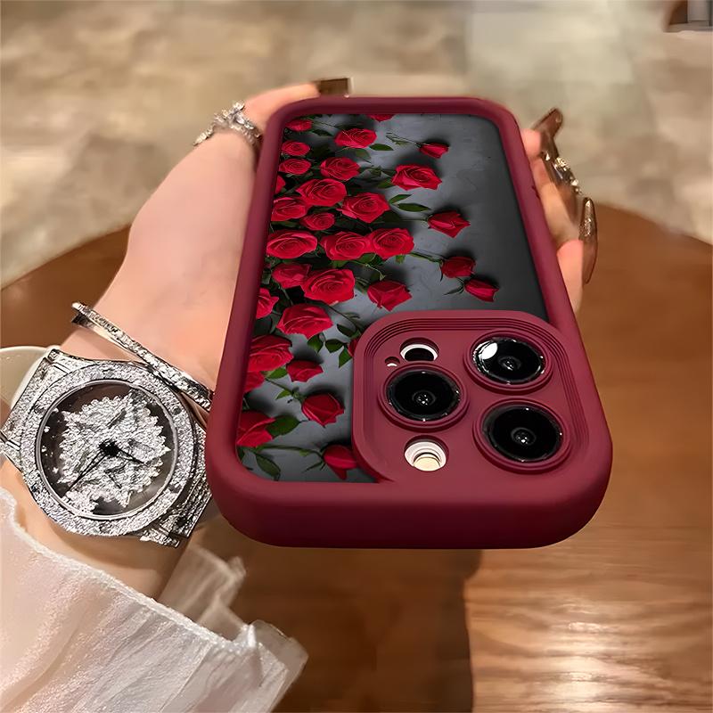 Handyhülle Rote Rose Blume Hoher Wert und Schönheit für iPhone
