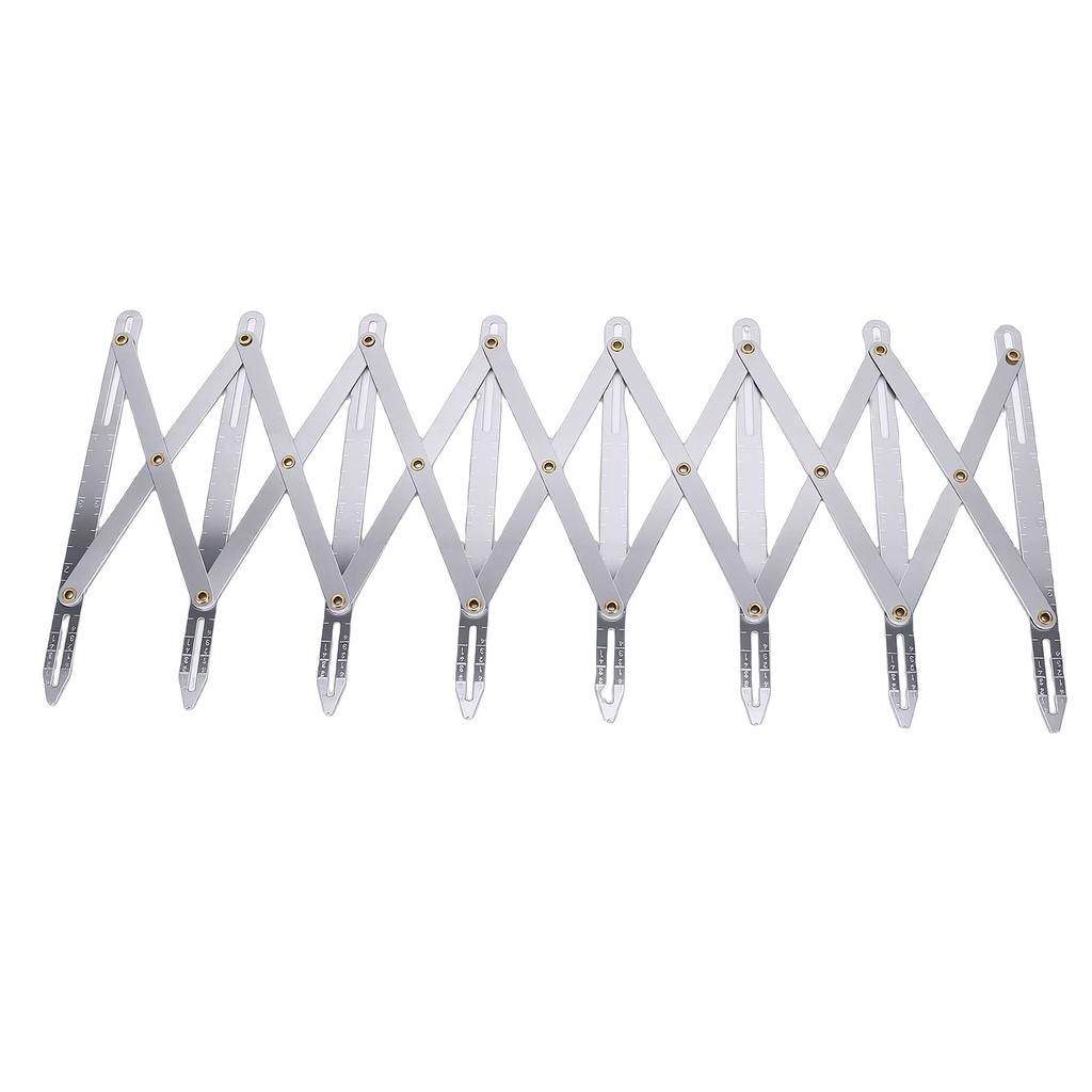 Aluminum Expanding Sewing Gauge Adjustable Equal Space Button Guide Measure for Buttons Pleats Crafts