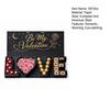Leere Valentinstag LOVE Briefbox, Romantische befüllbare Geschenkbox, Schokoladen-Erdbeer-Süßigkeiten-Schmuck-Verpackungsbox für Geburtstag, Hochzeitsfeier
