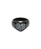 Luvistrue Gt Heart Dot Ring(Black)