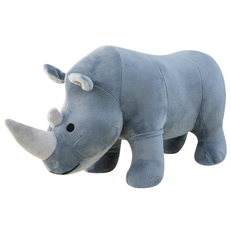 

Animal Plush Toy Cushion With Short Plush Material For Bedroom Decor And Kids Gift GrayRhino,30cm