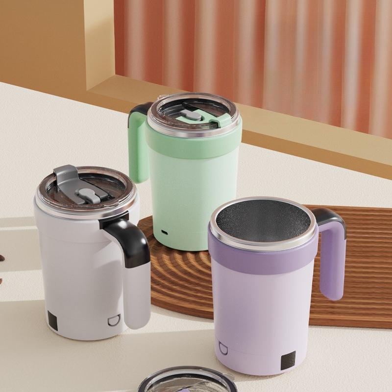 New Smart Temperature-measuring Magnetic Automatic Stirring Cup, Electric Portable Coffee Cup, Milkshake Cup, Sports and Fitness