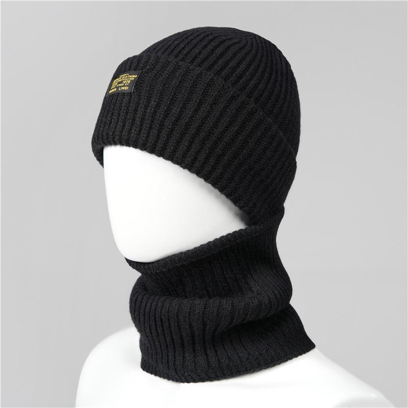 Winter Balaclava Hat Thermal Men's Hat Autumn and Winter Cycling Wool Hat Cold Hat Thickened Knitted Headgear