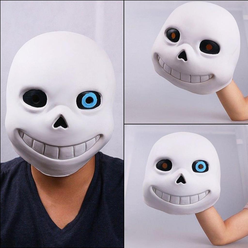 Halloween Cosplay Requisiten Kostüm Spiel Maske Papyrus Helm Latex