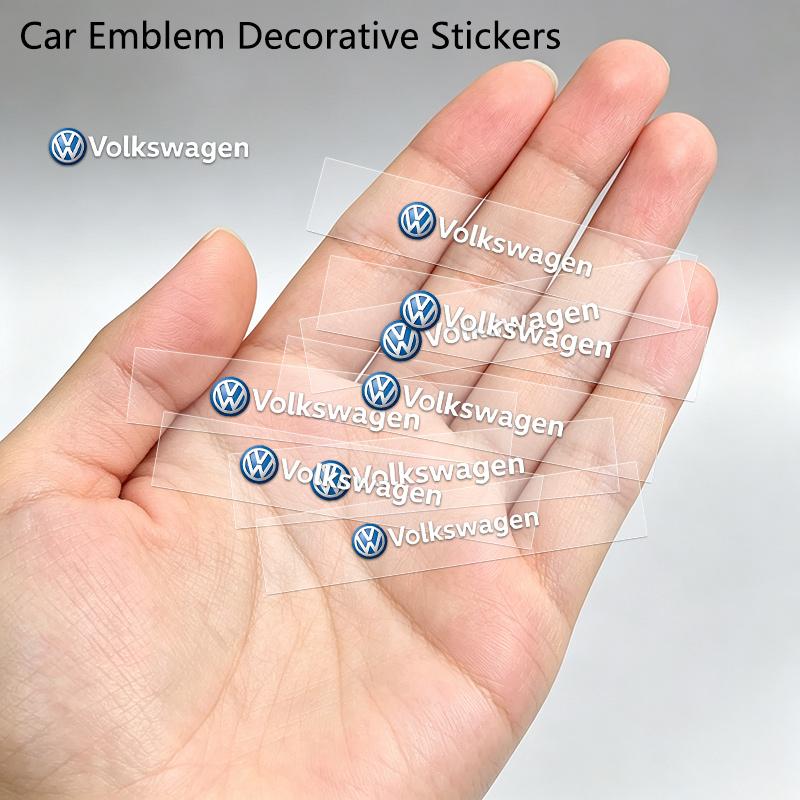 5/10PCS Car Emblem Sticker Car Body Decoration Sticker For Volkswagen VW Polo Tiguan Golf 4 5 Jetta Beetle Scirocco Passat LL6
