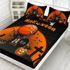 Halloween Skull Personality Pattern Sheet Three-Piece Digital Printing Bedding Set Children Adult