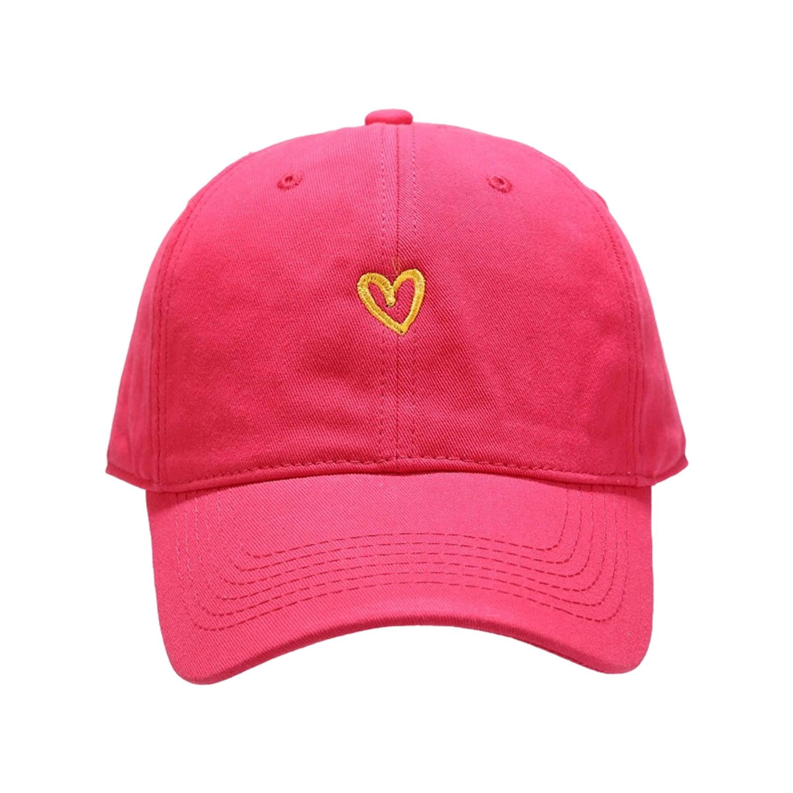 

Милая вышивка в виде сердца, бейсболка для женщин и подростков, регулируемая, защита от солнца, снэпбэк для активного отдыха на улице 5