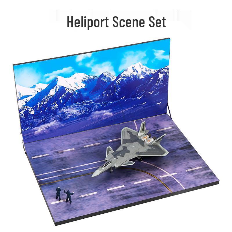 J-20 Stealth Fighter Alloy Model with Airshow Diorama 1:120 Scale