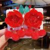 Sweet and Cute Girl Hair Clip Spring Festival Hair Accessories New Year Girl Hanfu Festival Accessories