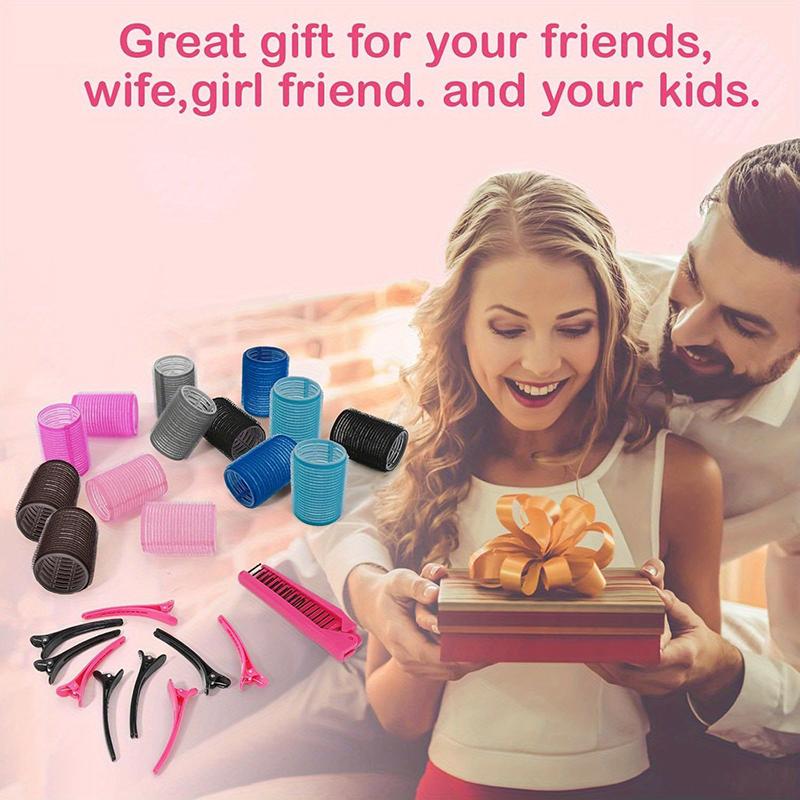 1Set Self Grip Hair Rollers No Heat Hair Clip Curlers Heatless Curls Hair Bangs Volume Self-adhesive Hook DIY Styling Tools