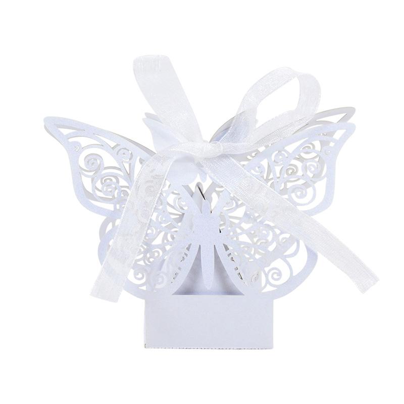 10/20pcs Butterfly Chocolate Candy Box Wedding Gifts for Guests Kids Birthday Party Decoration Supplies Baby Shower Gift Bags