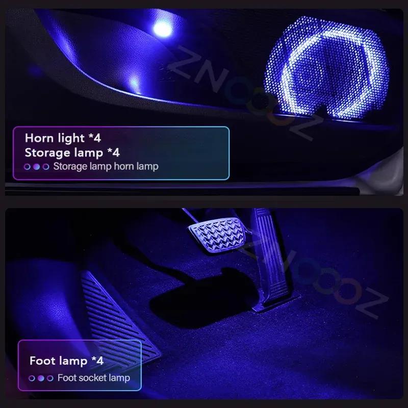 RGB 22in1 Car Interior Acrylic Car Ambient Lights For BMW M1 M2 M3 M4 M5 M6 M7 M8 X1M X2M X3M X4M X5M X6M X7M X5 Accessories