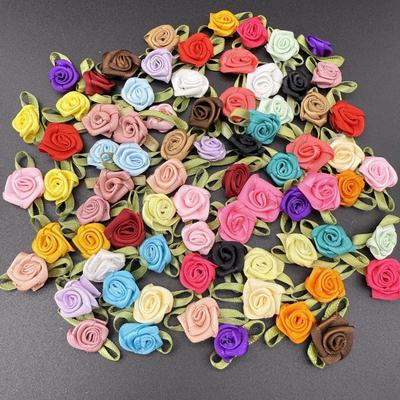 DIY Colorful Rose Decoration Clothing Accessories 1.5cm 100pcs