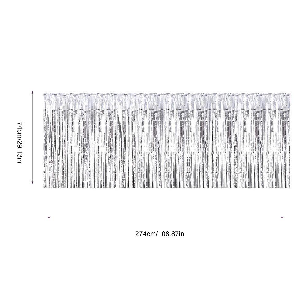 Decorative Tassel Table Skirt for Rectangular Round Table Birthday Wedding Party (Golden)