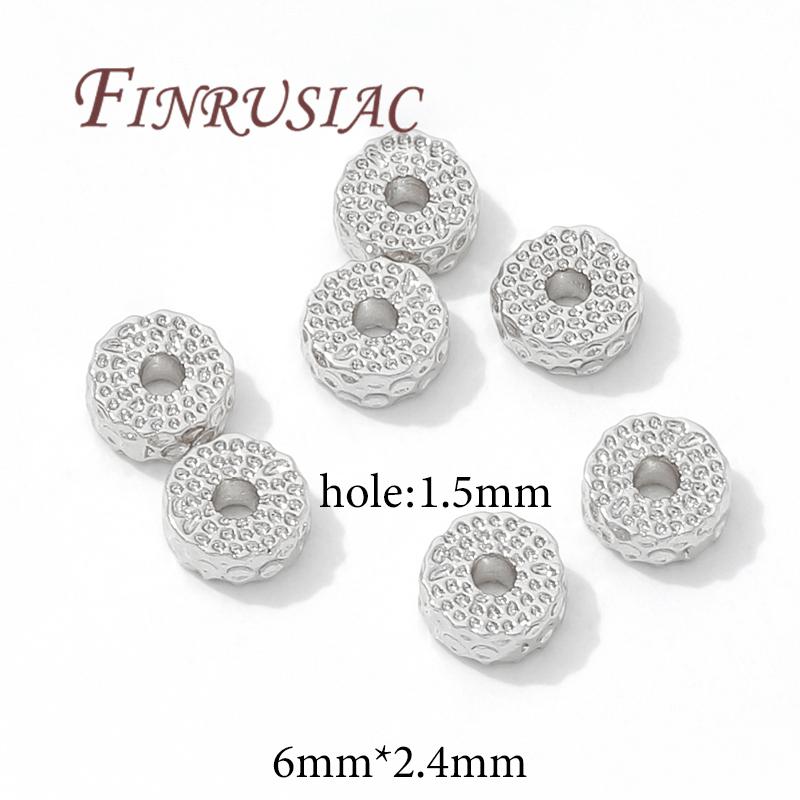 Separators For Beads 18K Gold Plated Brass Spacer Beads,Necklace Accessories,Bracelets Beads,DIY Jewelry Making Supplies