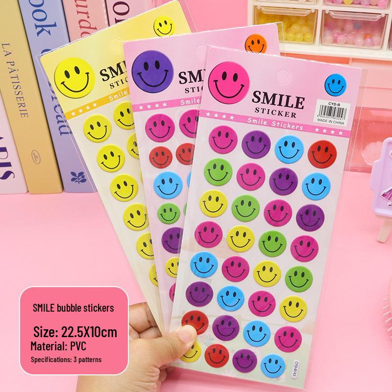 Cross-Border Multi-Style Cute Cartoon Bubble Stickers for Kids