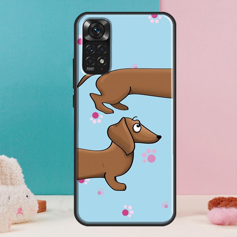 

Cartoon Dachshund Dog Case For Xiaomi Redmi Note 14 13 12 Pro 11 9 10 9S 10S 11S 12S Redmi 14C 13C 10C 12C Cover Redmi 13 4G