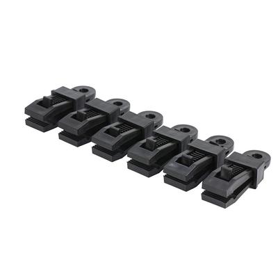 6pcs High Strength Plastic Tent Clamp Clips Heavy Duty Locking Tarp Clips For Outdoor Camping