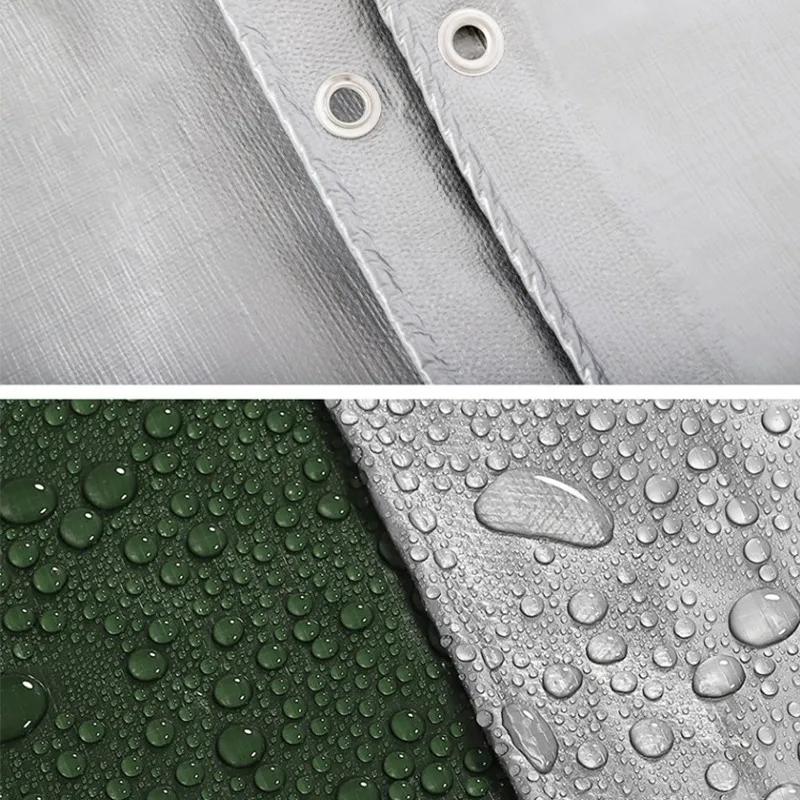 140&180GSM Outdoor Rainproof PE Tarpaulin Camping Tent Mat Gazebo Canopy Awnings Garden Furniture Cover Wateproof Sun Shade Sail