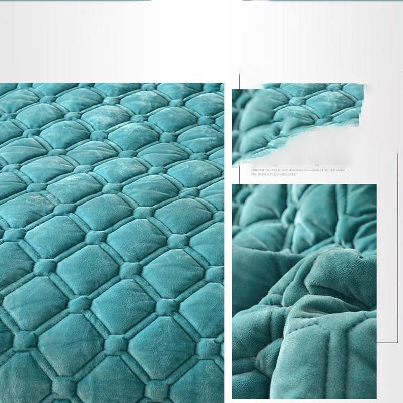 Crystal Velvet Pillowcase Quilted Thickened Warm Suede Flannel Short Plush Autumn and Winter Pillowcase