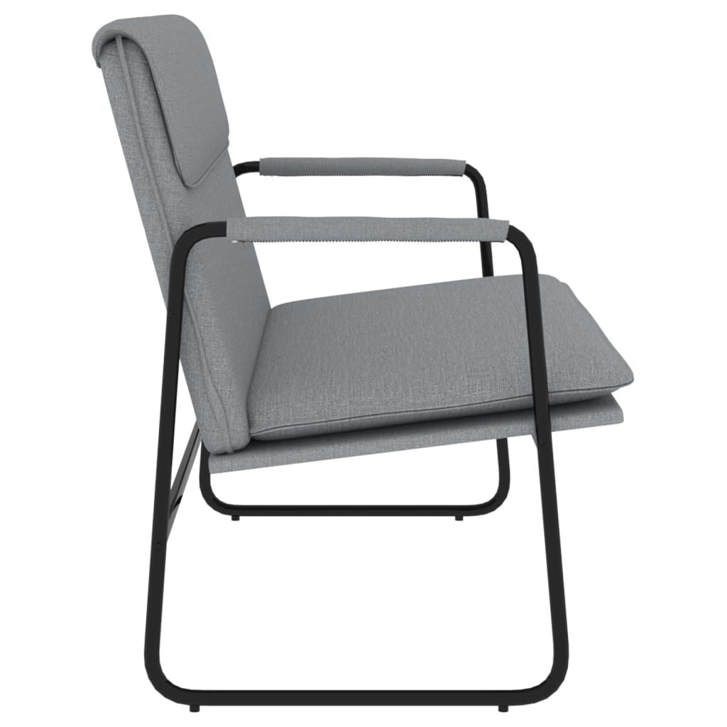 Bench Light Grey 100 x 64 x 80 cm Fabric