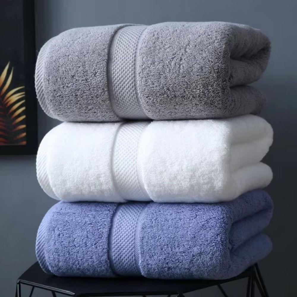Thickened Bath Towel Absorbent Adults Serviette Towel Hand Towel Beach Towel  Spa