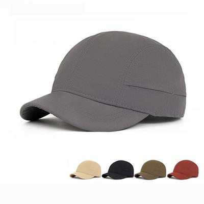 Summer Quick-Drying Short-Brimmed Baseball Cap Men's Breathable Thin Cap Outdoor Camping Sunshade Hat