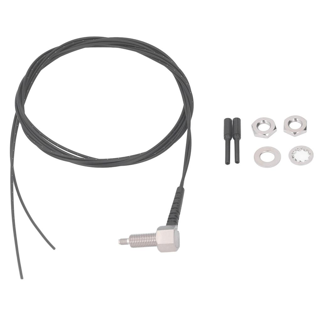 Fiber Optic Sensor Optical Reflective Probe Cable Electronic Component 0‑830mm Detection M6 Thread