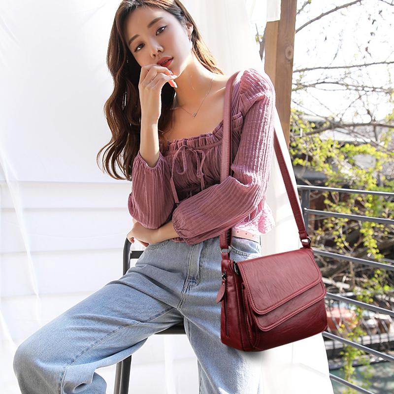 2026 Fashi Soft Leather Shoulder Bags Luxury Women Handbags Designer Brand Casual Crossbody Bags For Women Sac a Main Female