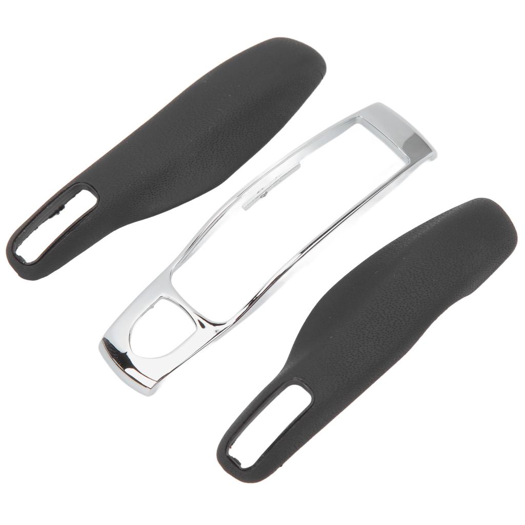 Remote Control Key Shell Black Leather Surface Dustproof Case Shell Cover Replacement For Panamera