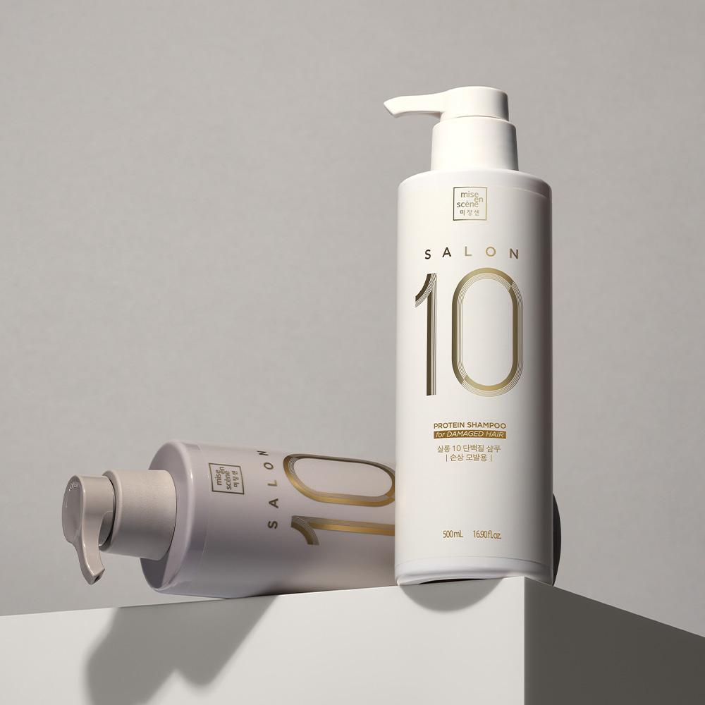 Mise en Scene Salon 10 Protein Shampoo for Damaged Hair 500ml Korean