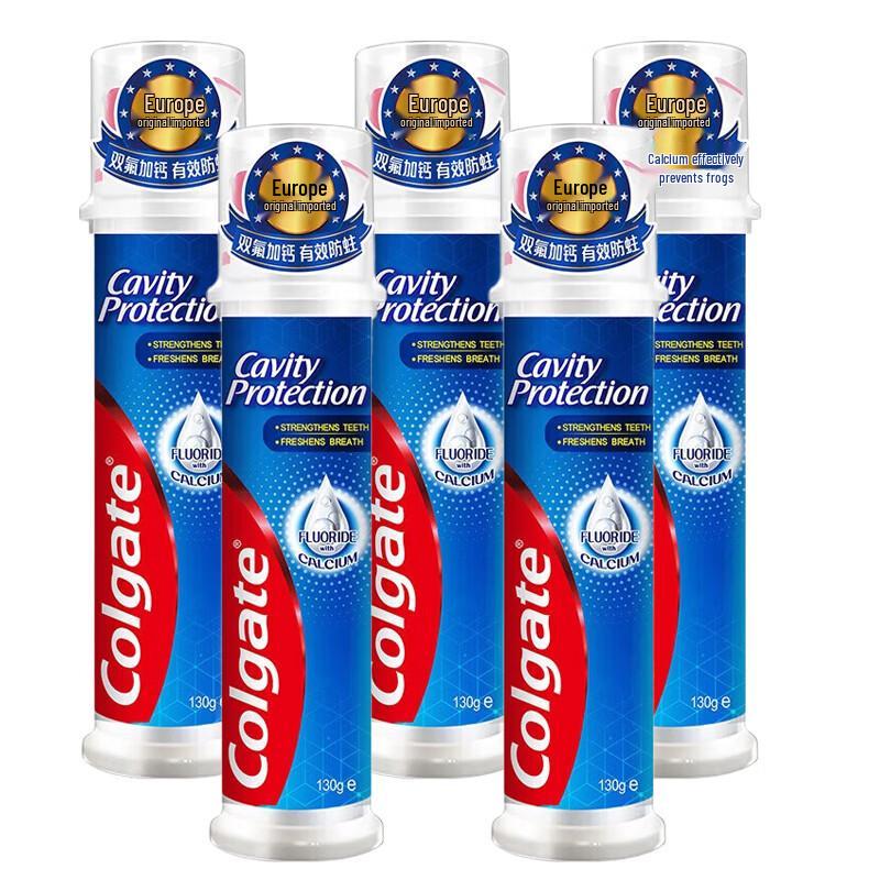 Colgate Anti-Cavity Toothpaste (Upright, 4 x 130g)