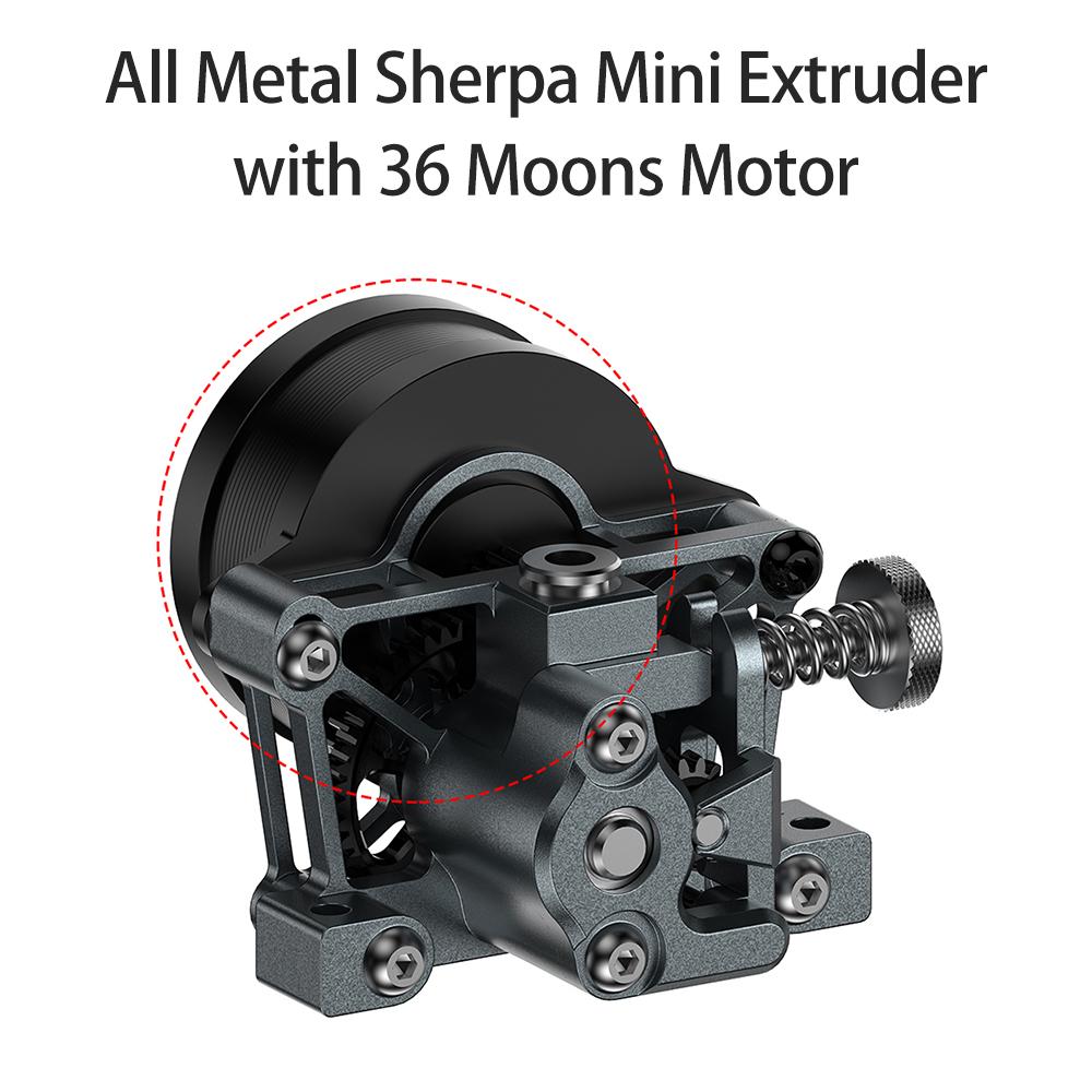 CNC All Metal Sherpa Mini Extruder with 36 Moons Motor High Temperature Resistance Light Weight Kit  with Helical Gear