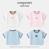 Kaka Panda Cartoon Print Kids' Summer T-Shirt
