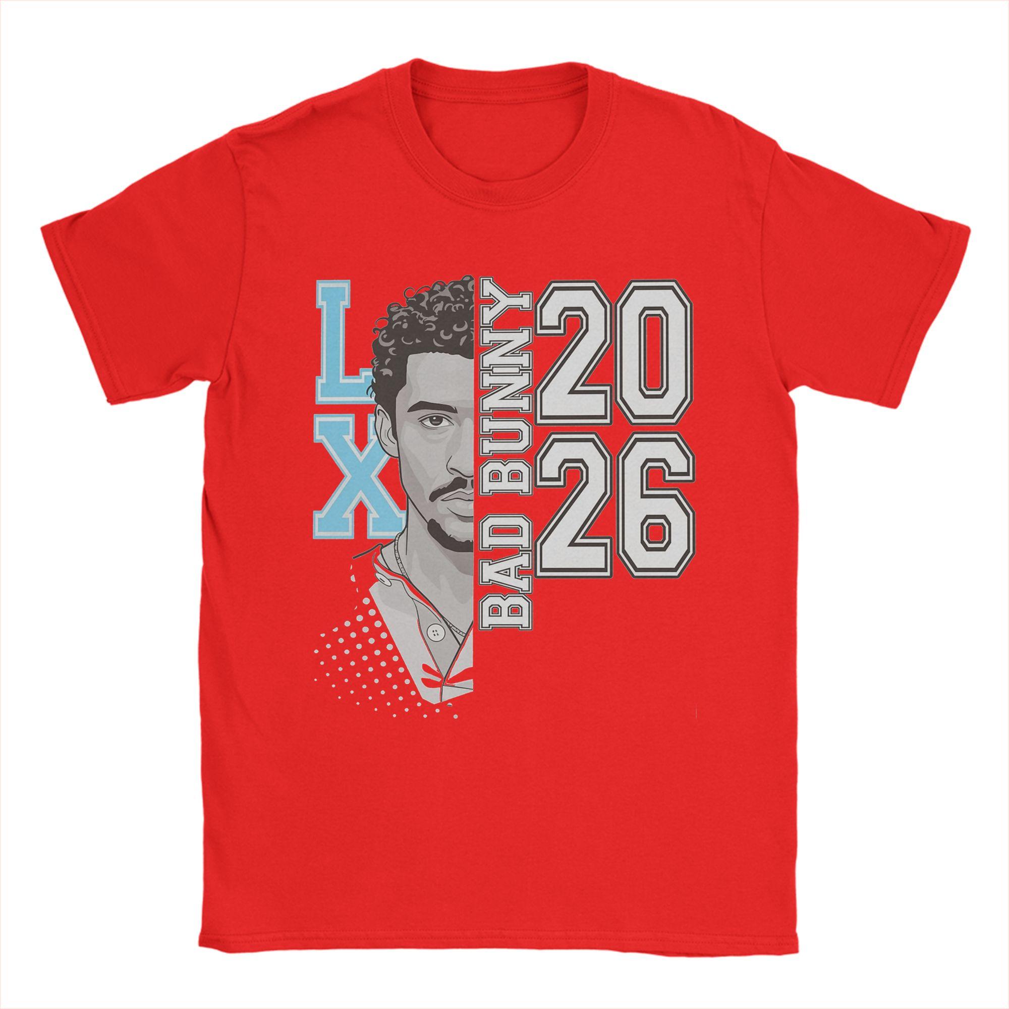 Mens Womens Bads Bunnys Halftime Show T Shirt 100% Cotton Graphic Printed Tee Shirts  Clothing Outfits S