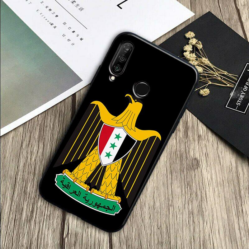 Iraqi Iraq Flag For Huawei Nova Y91 Y90 Y60 Y70 Y61 Y72 Y73 3i 7i 8i 11 12i 9 10 SE P20 P30 Pro P40 Lite Case