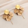 Pinkdudu Rose Flower Petal Drop Earrings Resin Gradient Color Flower Earrings Women Jewelry PD2382PD2382