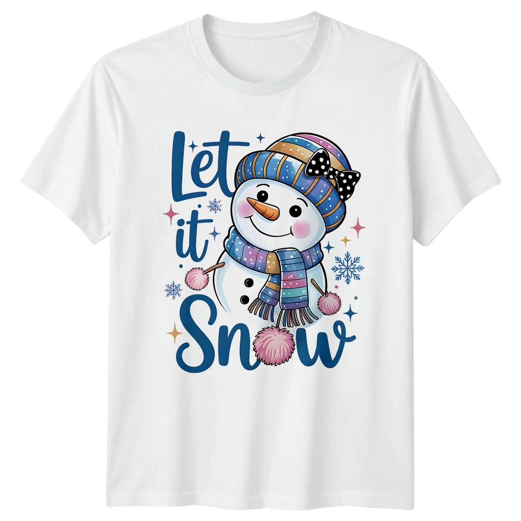 Let It Snow SnowUnisex Winter Holiday Unisexs TShirt Unisexs Graphic Tee