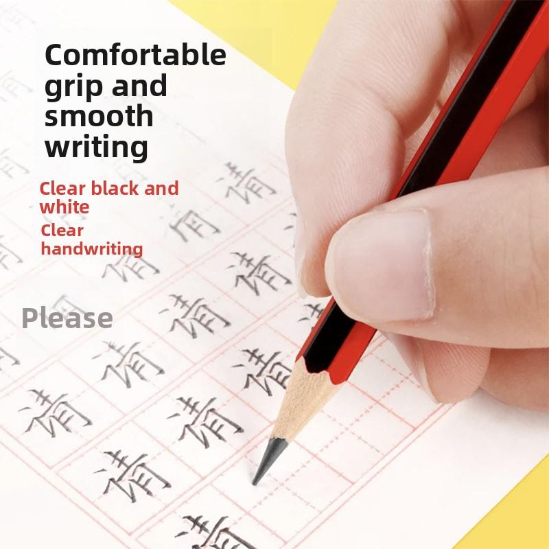 HB Wooden Pencils for School, Drawing Writing Non-Toxic Hexagon Pencils for Kids Artists