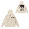 Mens Oversized Hooded Sweatshirt With Letter Print Heavyweight Cotton Winter Streetwear Style
