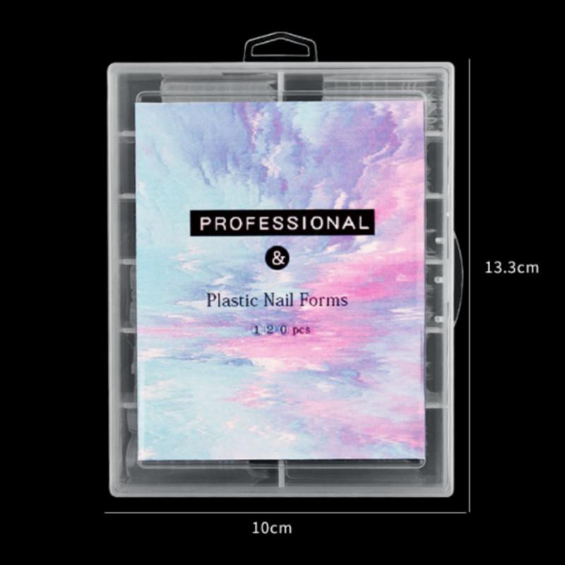 120 buc/cutie scară pentru arta unghiilor rapidă fototerapie cristal extins matriță gel pentru unghii acoperire completă acrilic frumusețe instrumente DIY