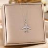 Women's Silver Titanium Steel Necklace with Micro-Inlaid Zircon - Elegant, Durable Clavicle Chain Jewelry