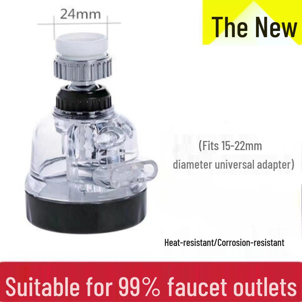 Universal Kitchen Faucet Aerator & Anti-Splash Shower Head with Filter