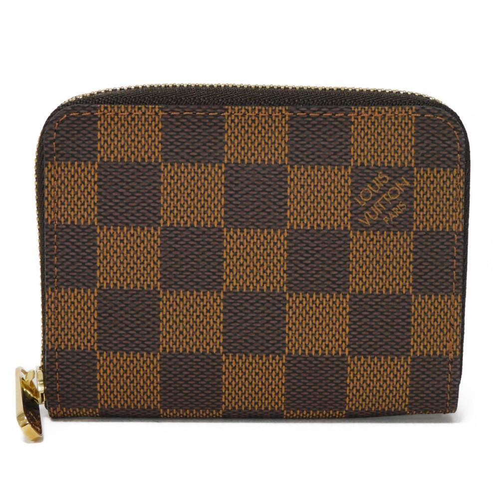 

Вживаний 12564 гаманець на блискавці N63070 7943 Відмінний стан логотип Гаманець з кишенею для монет на блискавці Коричневий картатий візерунок