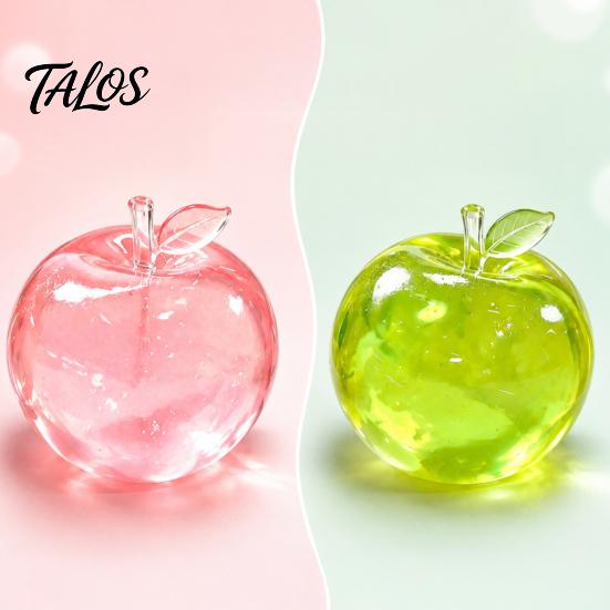 Creative Squeeze Ball Green Apples Stress Ball, Slow Rising Soft Fidget Toy with Maltose Texture, High Tactile Elastic Decompression Tool for Anxiety