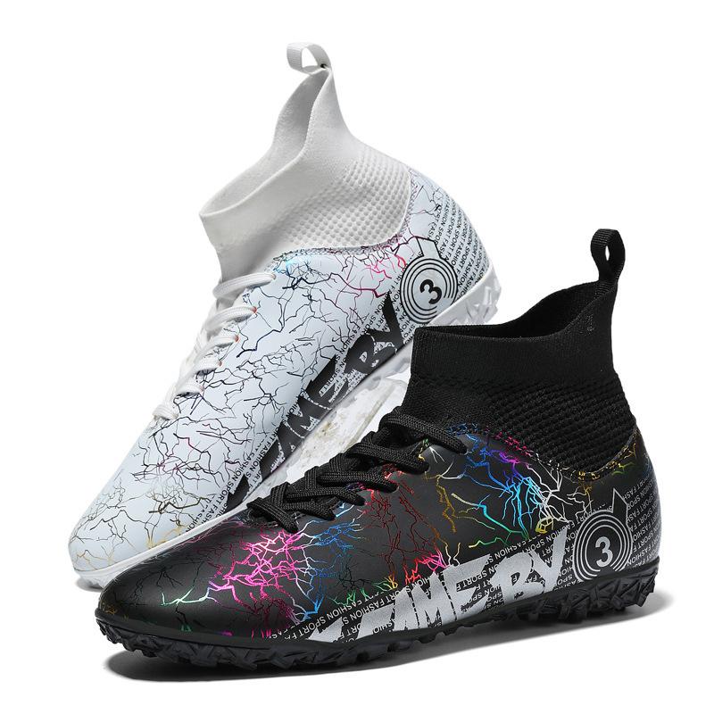 

Женские студенческие тренировочные туфли для ногтей Мужские шипы для искусственного газона с поврежденной кожей Высокие футбольные бутсы «Мандариновая утка» Мужские и детские цены ар 42