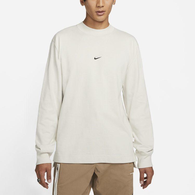 Nike T Shirts Men's Beige Crew Neck Moderate Straight Fit DD7029-072