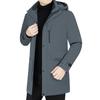 Down Jacket Men's Mid-length Winter Coat Men's Fitted Cotton-padded Jacket with Thick Coat Made of Goose Down