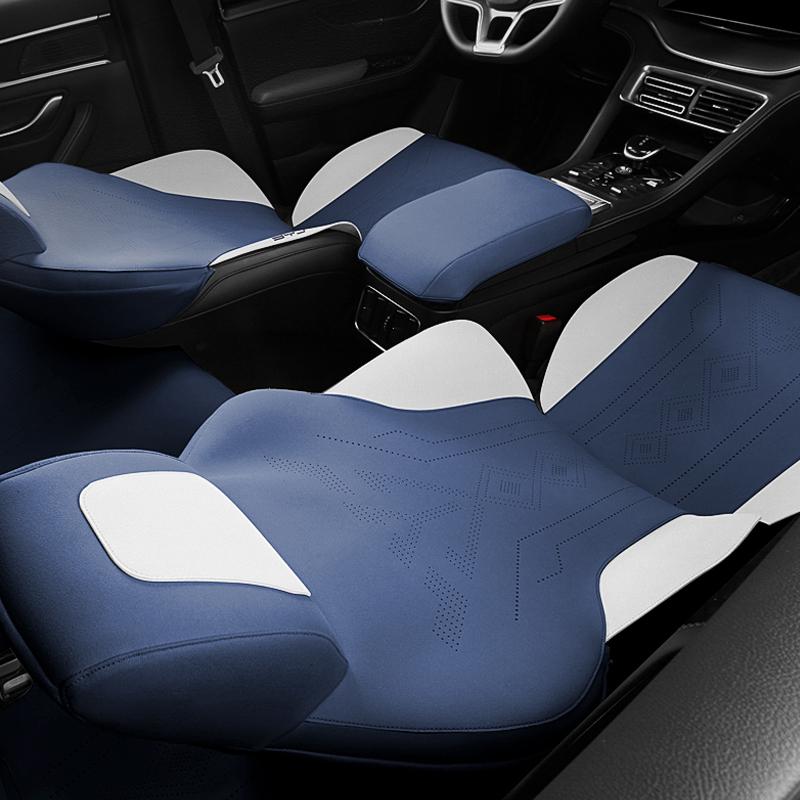 Premium Suede Car Seat Cover Pads For BYD Song Plus 2020-2025 Accessories Breathable Seat Cushion All Seasons Ptotection Mats