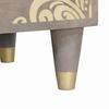 Nightstand Set of 2 Gray 40 x 33 x 46 cm Solid Mango Wood